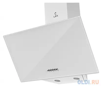 Вытяжка каминная Lex META 600 белый управление: кнопочное (1 мотор)