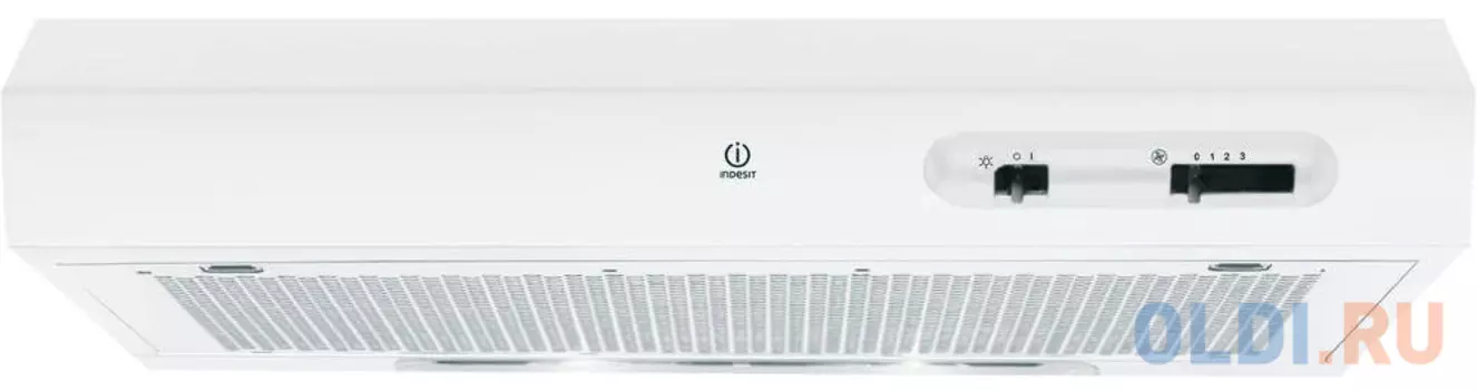 Вытяжка козырьковая Indesit ISLK 56 LS W белый управление: ползунковое (1 мотор)
