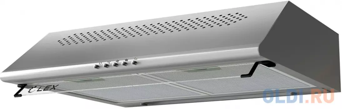 Вытяжка козырьковая Lex SIMPLE 2M 600 нержавеющая сталь управление: кнопочное (2 мотора)