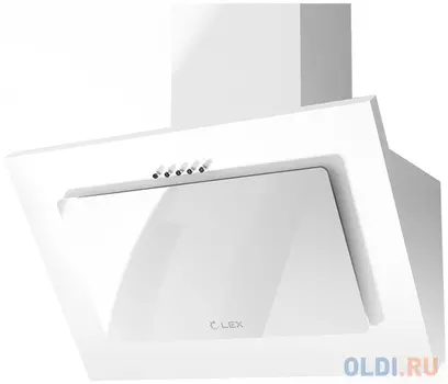 Вытяжка LEX MIKA C 600 WHITE 29.7x80.1x59.5см, 46 дБ, 100Вт, 700 м3/ч
