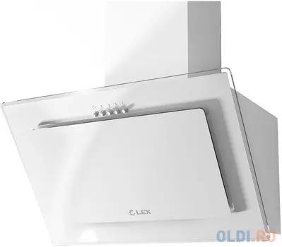 Вытяжка LEX MIKA G 600 WHITE 29.7x80.1x59.5см, 46 дБ, 100Вт, 700 м3/ч