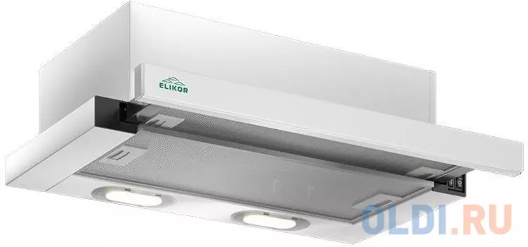 Вытяжка встраиваемая Elikor GLASS 60П-400-В2Л белый