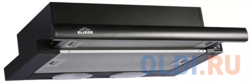 Вытяжка встраиваемая Elikor Интегра GLASS 60П-400-В2Л черный
