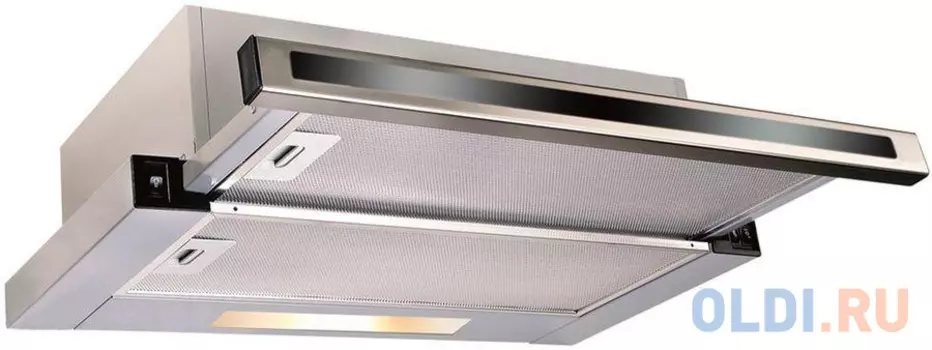 Вытяжка встраиваемая Korting KHP 5637 GNX нержавеющая сталь/черное стекло