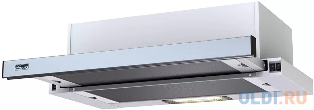 Вытяжка встраиваемая Krona Kerry 600 белый/нержавеющая сталь
