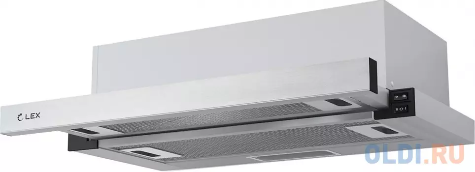 Вытяжка встраиваемая LEX Hubble 600 нержавеющая сталь