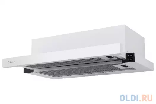 Вытяжка встраиваемая LEX HUBBLE 600 WHITE 570м3/час LED лампы