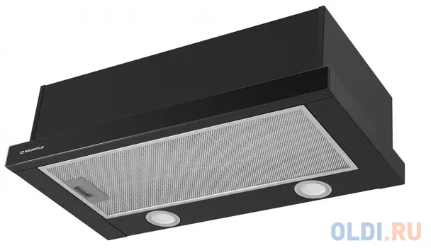 Вытяжка встраиваемая Maunfeld VS Light Glass 60 черное стекло черный