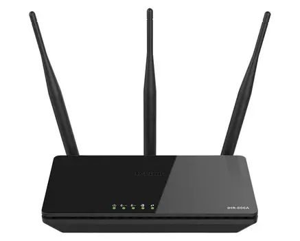 Wi-Fi роутер D-Link DIR-806A/RU/B1A 802.11bgnac, 300/433Mbps, 2.4/5GHz, 1xWAN, 4xLAN, microUSB
