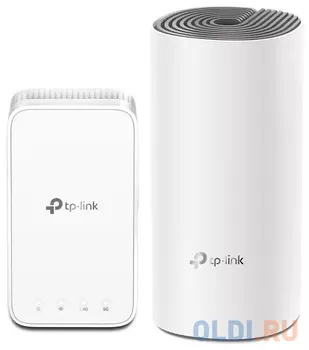 Wi-Fi система TP-LINK Deco AC1200 (2-Pack) 802.11abgnac 1167Mbps 2.4 ГГц 5 ГГц 2xLAN белый Deco AC1200(2-Pack)