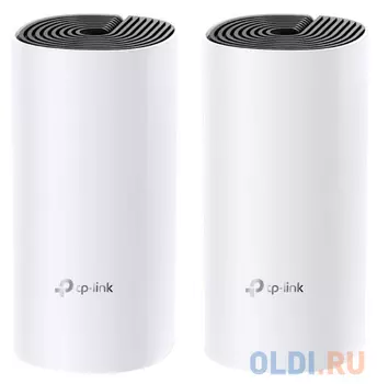 Wi-Fi система TP-LINK Deco E4(2-pack) 802.11abgnac 1167Mbps 2.4 ГГц 5 ГГц 2xLAN белый