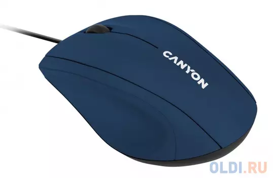 Wired Optical Mouse with 3 keys, DPI 1000 With 1.5M USB cable,Blue,size72*108*40mm weight:0.077kg