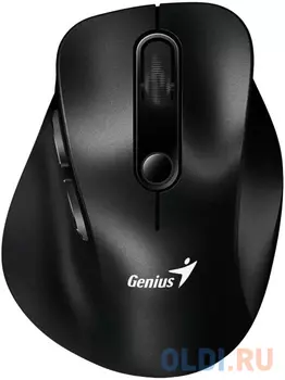 Wireless mouse Genius Ergo 9000S, BT 5.0 / 2.4 GHz, 800/ 1200/ 1600/ 2400 DPI, buttons: 6, color: black