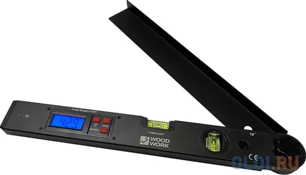 WOODWORK Угломер цифровой с двумя пузырьковыми уровнями DP-02