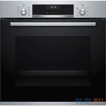 встраиваемый,60 см, Serie 6, 71 л, нижний нагрев, верхний нагрев + нижний нагрев, гриль + конвекция, большой гриль, конвекция, нержавеющая сталь