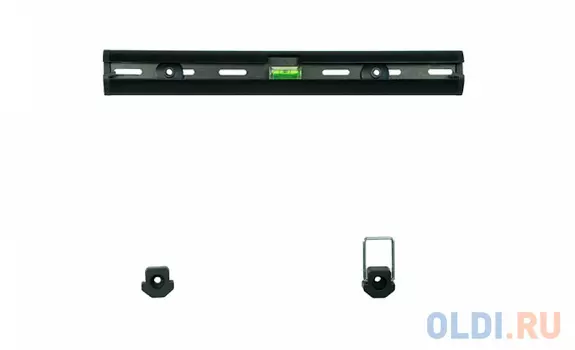 [WU46] Универсальное фиксированное настенное крепление Wize WU46 для 23"-46"+ LED телевизоров, VESA 400x400, расстояние от стены 2 см, встроенный уровень, до 40 кг, черн., розн. упаковка