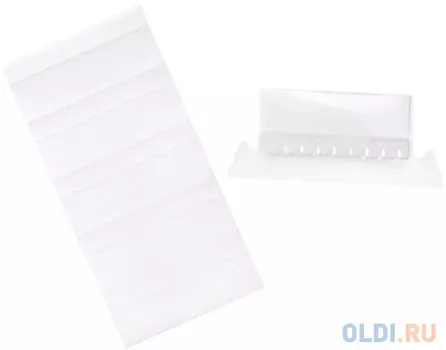 Ярлычок для подвесных папок INDEX, бесцветный, цена за 1шт