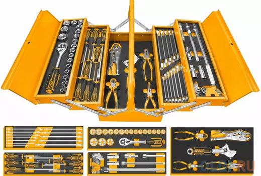 Ящик с набором инструментов 59 шт INGCO HTCS15591