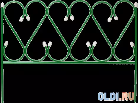 Забор декоративный GRINDA "РЕНЕССАНС", металлический, 50x345см