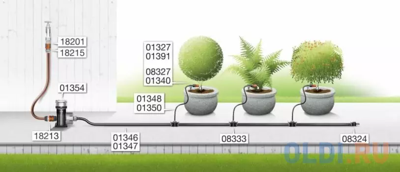 Заглушка Gardena 1/2" 08324-29.000.00