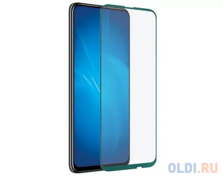 Закаленное стекло с цветной рамкой (fullscreen+fullglue) для Huawei P Smart Z/ Honor 9X/ Y9s DF hwColor-101 (green)