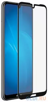Закаленное стекло с цветной рамкой (fullscreen) для Huawei Y5 (2019)/Honor 8S DF hwColor-91 (black)