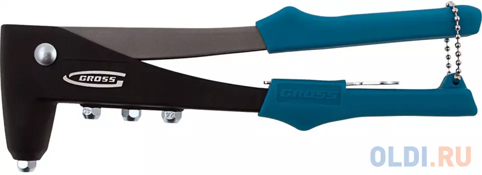 Заклёпочник литой, заклёпки 2,4-4,8мм// Gross