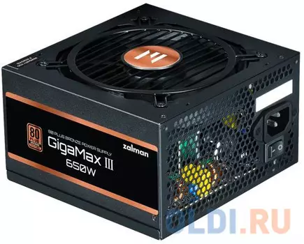 Zalman ZM650-GV3, 650W, ATX12V v3.0, Gen 5.0, APFC, 12cm Fan, 80+ Bronze, Retail