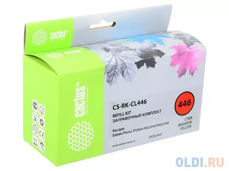Заправка Cactus CS-RK-CL446 для Canon Pixma MG2440/MG2541 цветной 90мл