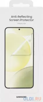 Защитная пленка для экрана Samsung для Samsung Galaxy S24 прозрачная, 2 шт, с аппликатором для разглаживания, прозрачный [ef-us921ctegru]