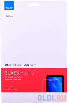 Защитное стекло Deppa гибридное для Samsung Galaxy Tab S3, прозрачное (62380)