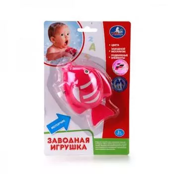 ЗАВОДНАЯ ИГРУШКА "УМКА" РЫБКА НА КАРТ. (РУСС. УП.) в кор.2*120шт