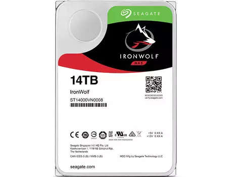 Жесткий диск Seagate IronWolf (ST14000VN0008) 14Tb SATA/3.5"/7200 rpm/256Mb