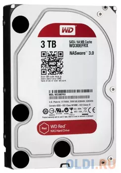 Жесткий диск WD Original SATA-III 3Tb WD30EFAX Red 256Mb 3.5"