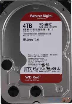 Жесткий диск WD Original SATA-III 4Tb WD40EFAX Red 256Mb 3.5"