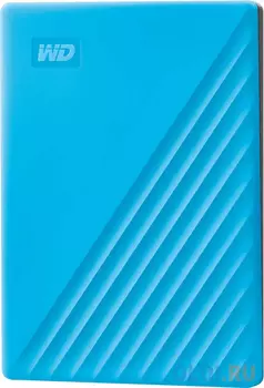 Внешний жесткий диск 2.5" 2 Tb USB 3.0 Western Digital My Passport голубой WDBYVG0020BBL-WESN