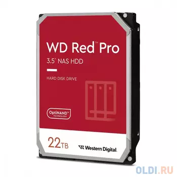 Жесткий диск WD SATA-III 22TB WD221KFGX NAS Red Pro (7200rpm) 512Mb 3.5"
