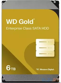 Жесткий диск WD SATA-III 6TB WD6004FRYZ Desktop Gold 512E (7200rpm) 256Mb 3.5"