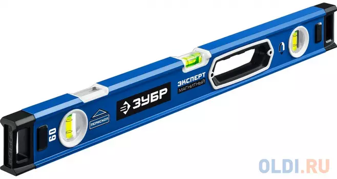ЗУБР Эксперт-М 600 мм, Мощный магнитный уровень (34572-060)