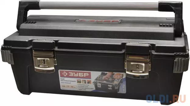 ЗУБР УМЕЛЕЦ-25, 650 x 275 x 265 мм, (25?), пластиковый ящик для инструментов, Профессионал (38141-25)
