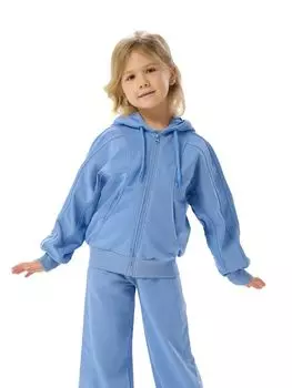 Кофта (толстовка) на молнии с капюшоном д/дев. Эри