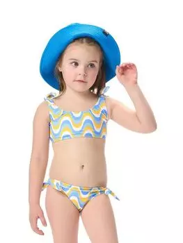 Костюм купальный (топ и бикини) д/дев. Южа