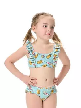 Костюм купальный (топ и бикини) д/дев. Лора