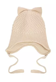 Шапка с завязками для девочек "Николь"