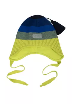 Шапка завязками для мальчика "Бобби"