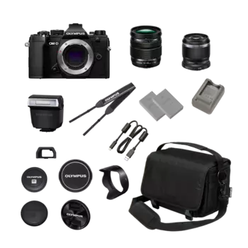 Набор OM-D E-M5 Mark III 12-45 kit + Объектив 30mm F3.5 Macro + Аксессуары (V207092BE000-GR)