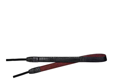 Плечевой ремень черный с эффектом крокодиловой кожи (E0410848)