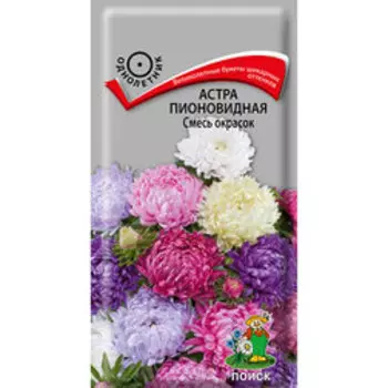Астра пионовидная Смесь окрасок