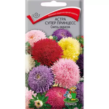 Астра супер принцесс Смесь окрасок