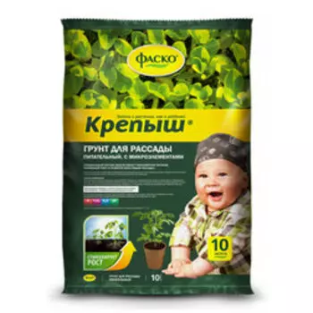 Грунт для рассады Крепыш 10л, Фаско